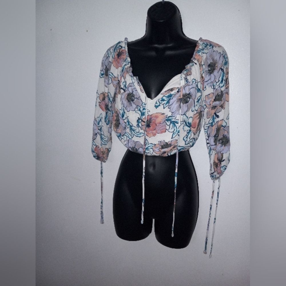 One Clothing floral crop top